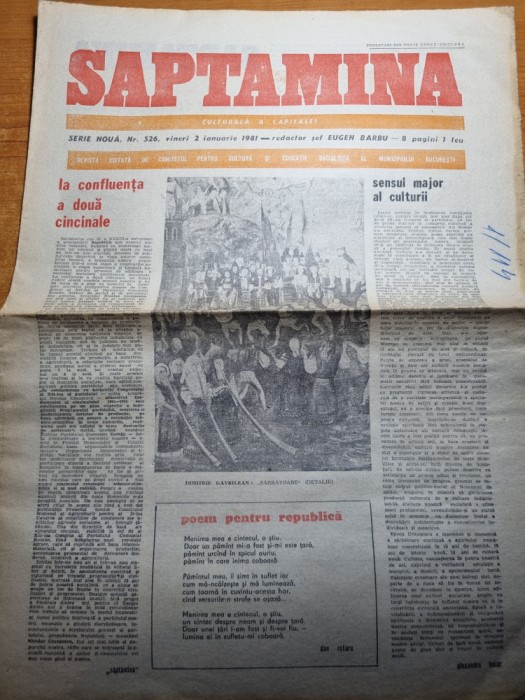 saptamana 2 ianuarie 1981-convorbire cu teasca