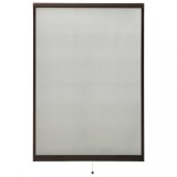 Cumpara ieftin Plasă insecte pentru ferestre tip rulou, maro, 110x170 cm