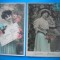 HOPCT 1720 FEMEI..FEMEI-TCV-ROMANTICA-FRANTA-LOT 2 CARTI POSTALE VECHI-CIRCULATE