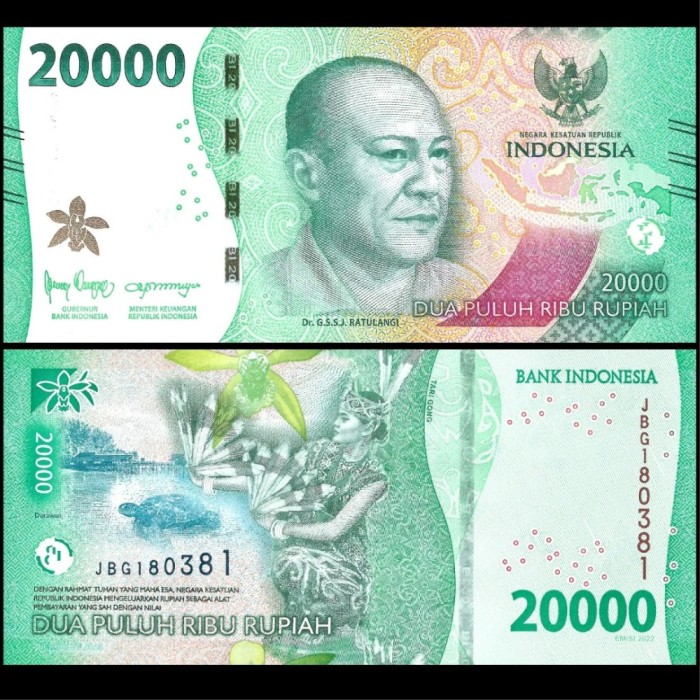 Indonesia 2024 - 20.000 rupiah UNC