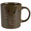 Cana Fox Green & Camo Head Ceramic Mug 350ml