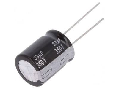 Condensator Electrolitic THT 33uF 350V 16x20mm 5000h foto