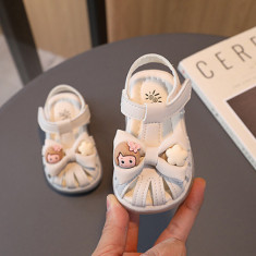 Sandale ivoire pentru fetite - Papusica (Marime Disponibila: Marimea 20)