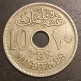 Moneda Egipt - 10 Milliemes 1917 - H, Africa
