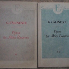 OPERA LUI MIHAI EMINESCU VOL.1-2-GEORGE CALINESCU