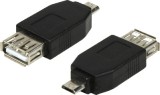 ADAPTOR LOGILINK, pt. smartphone, Micro-USB 2.0 (T) la USB 2.0 (M), negru, &quot;AU0029&quot; (timbru verde 0.08 lei)