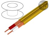 Cablu microfon galben 2x0,25mm2 OFC