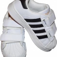 Adidasi sport albi cu dungi negre - 29