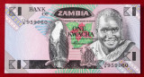 Zambia 1 kwacha 1980 (1988) sign 7 UNC necirculata **