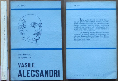 Al. Piru , Introd. in opera lui Alecsandri , 1978 , autograf catre T. Vargolici foto