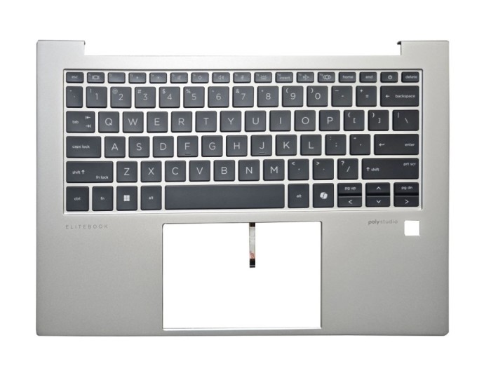 Carcasa superioara cu tastatura palmrest Laptop, HP, EliteBook 840 G10, 845 G10, N45442-001, 6070B2224401, iluminata, layout US