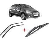 Cumpara ieftin Set 3 stergatoare MERCEDES-BENZ B-CLASS Sports Tourer (W245) 2005 - 2011, pentru parbriz si luneta, Valeo Silencio