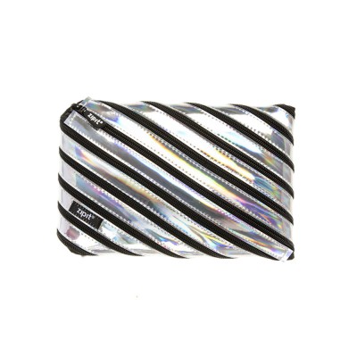 Penar cu fermoar, ZIPIT Metallic Jumbo - Argintiu foto
