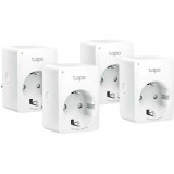 Priza inteligenta TP-Link Mini Smart Tapo P100, Wi-Fi, 4 pack