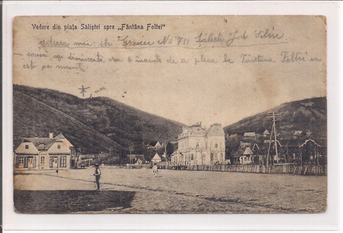 Carte postala circulata in anul 1924 Siliste