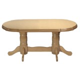 Masa extensibila living SB Nork Stejar Sonoma MDF Furniruit Lemn Masiv 90x160-198x74cm