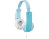 Casti JVC Tinyphones HA-KD7-ZNE pentru copii, Over-ear, Albastru, Limitare Volum 85dB, Autocolante Inclus, Garantie 24 Luni