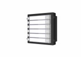 Modul de extensie videinterfon cu sase butoane de apelare Hikvision DS-KD-KK;