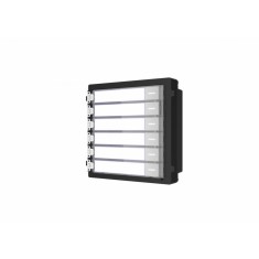 Modul de extensie videinterfon cu sase butoane de apelare Hikvision DS-KD-KK;