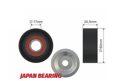 Rola curea transmisie Opel Astra J 2010-2015, Insignia 2009-, Zafira 2005-, Chevrolet Aveo 2009-2013, Cruze 2009-, Orlando 2011-2015, NTY RNK-PL-010 foto