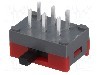 Intrerupator glisant, 2 pozitii, DPDT, ON-ON, NKK SWITCHES - SS22SDH2