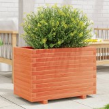 Cumpara ieftin Jardinieră grădină, maro ceruit, 70x40x49,5 cm, lemn masiv pin