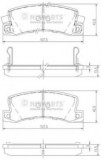 Set placute frana,frana disc TOYOTA AVENSIS Liftback (T22) (1997 - 2003) NIPPARTS J3612013