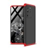 Husa Samsung Galaxy S20 Ultra Full Body 360 3in1, PC, Negru/Rosu, Antishock, Rezistenta la Praf si Zgarieturi