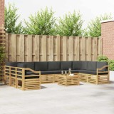 vidaXL Set de canapele de exterior 8 pcs Alb și Antracit 3392642