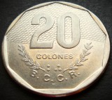 Cumpara ieftin Moneda exotica 20 COLONES - COSTA RICA, anul 1985 * cod 3303, America Centrala si de Sud