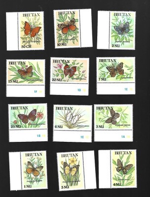 bhutan fluturi mnh foto