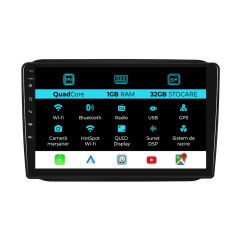 Navigatie Dedicata Skoda Fabia (2007-2014), 10Inch, 1Gb Ram, 32Gb Stocare, Carplay