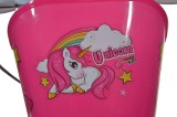 Bicicleta pentru copii 14 inch Unicorn cu roti ajutatoare si cosuri