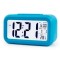 Ceas Digital cu Termometru si Alarma ALBASTRU