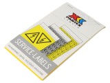 Indicator protecție folie autoadezivă galbenă 50x50mm PARTEX 40 etichete