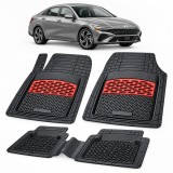 Cumpara ieftin Covorase Auto Cauciuc Compatibile Hyundai Elantra VII Facelift -Red