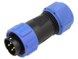 Conector circular tată 4 pini IP68 WEIPU SP1710/P4B-9N, 15A, 500V