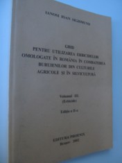 Ghid pt. utilizarea erbicidelor omologate in Romania in combaterea buruienilor..