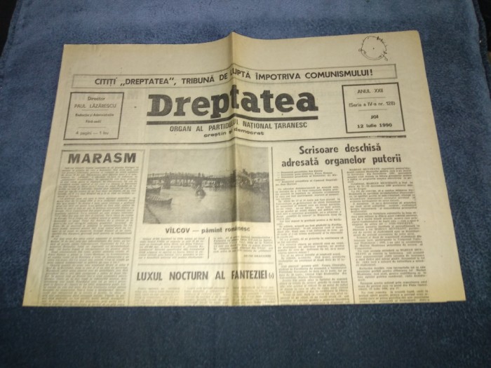 ZIARUL DREPTATEA 12 IULIE 1990