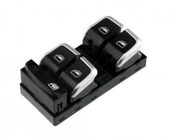 Bloc comutator actionare geamuri electrice varianta crom compatibil Audi A4 08-20 A5 08-20 Q3 08-20 Q5 09-20 10 pini