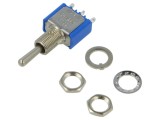 Comutator Basculant APEM 5639A 3 Poziții SP3T ON-OFF-ON 3A/250VAC 4A/30VDC