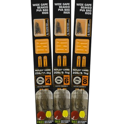 RIG FOX EDGES WIDE GAPE BEAKED PVA BAG 2BUC/PLIC nr.4 25 lbs foto