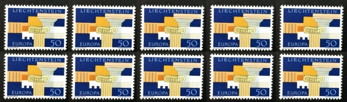 Liechtenstein 1963 10 x Europa CEPT Mi.431 MNH CA.039