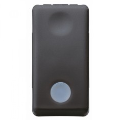 Intrerupator simplu cu led 1M 16A Gewiss System negru GW21572
