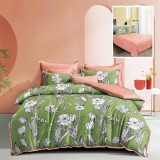 Lenjerie pat dublu,bumbac finet,6 piese,cearceaf normal 220x240cm, cearceaf pilota 200x220cm, 2 fete de perna 50x70, 2 fete de perna 70x70-M251