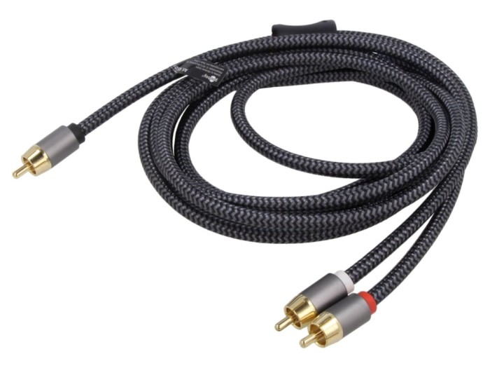 Cablu RCA x2 3m aurit