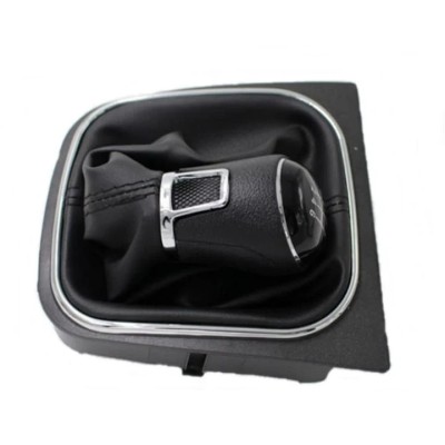 Maner/Nuca schimbator 6 viteze negru + manson schimbator, compatibi VW Golf 6 Motor Starter foto