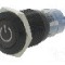 Intrerupator anti-vandalism, ON-(ON), &Oslash;16mm, ONPOW, LAS2GQF-11DT/R/24V/A