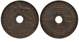Indochina Franceza 1916 - 1 cent, circulata