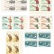 |Romania, LP 608a/1965, C.E. de Tir Bucuresti, nedantelate, blocuri de 4, MNH